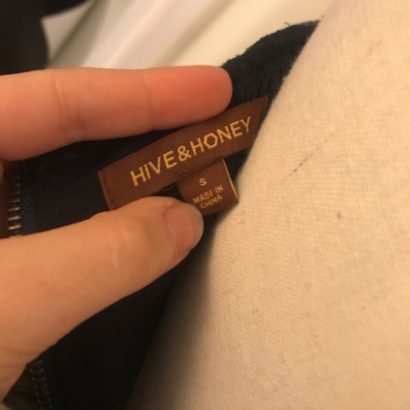 Strapless patterned denim dress - Picture 2 of 3